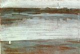 Famous Early Paintings - Symphony in Grey Early Morning, Thames